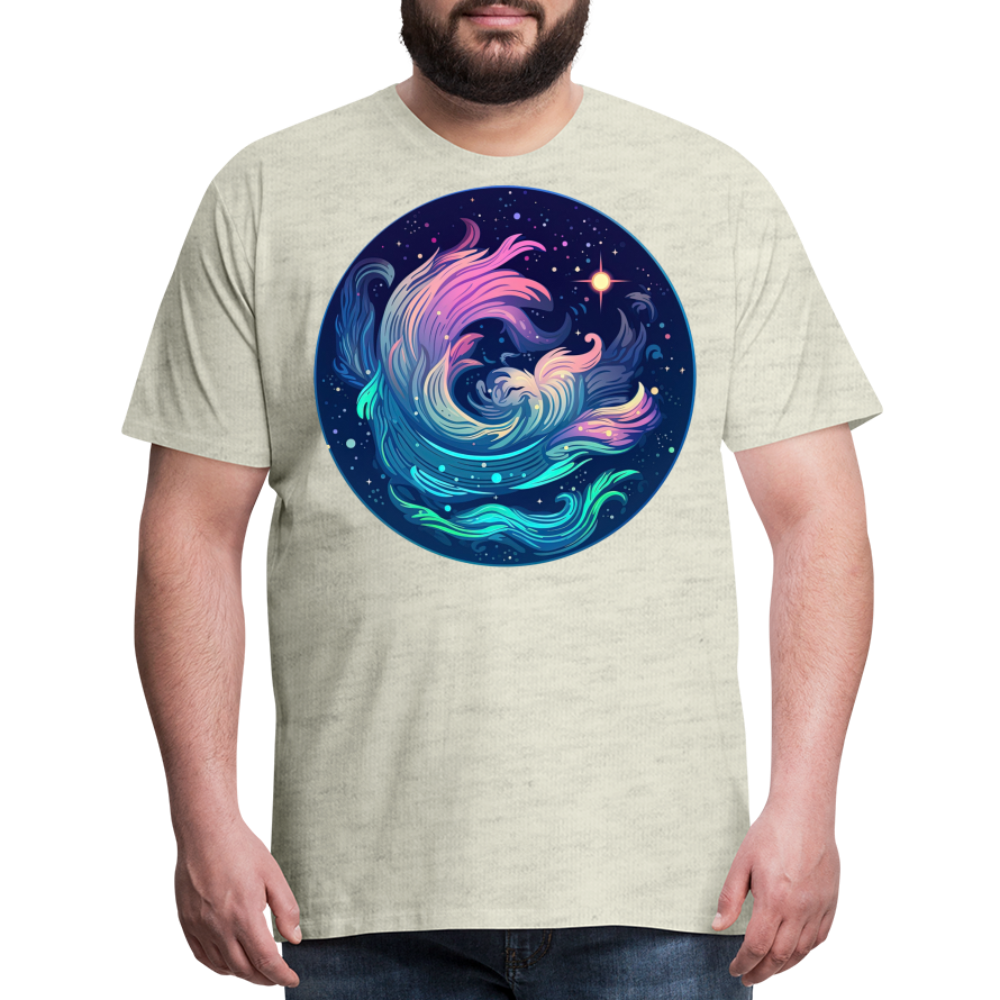 Men's Magic Aquarius Premium T-Shirt - heather oatmeal