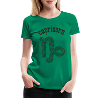 Thumbnail for Women's Power Words Capricorn Premium T-Shirt - kelly green