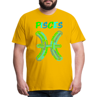 Thumbnail for Men's Power Words Pisces Premium T-Shirt - sun yellow