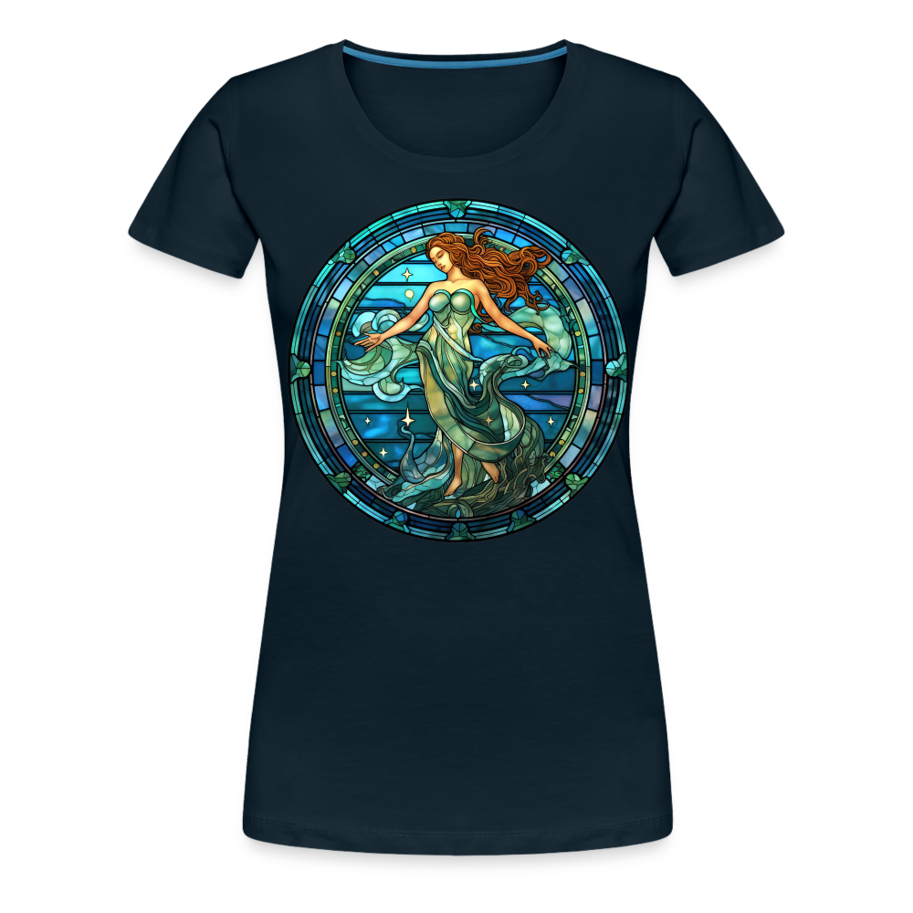 Women’s Mosaic Aquarius Premium T-Shirt - deep navy