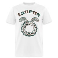 Thumbnail for Men's Power Words Taurus Classic T-Shirt - white