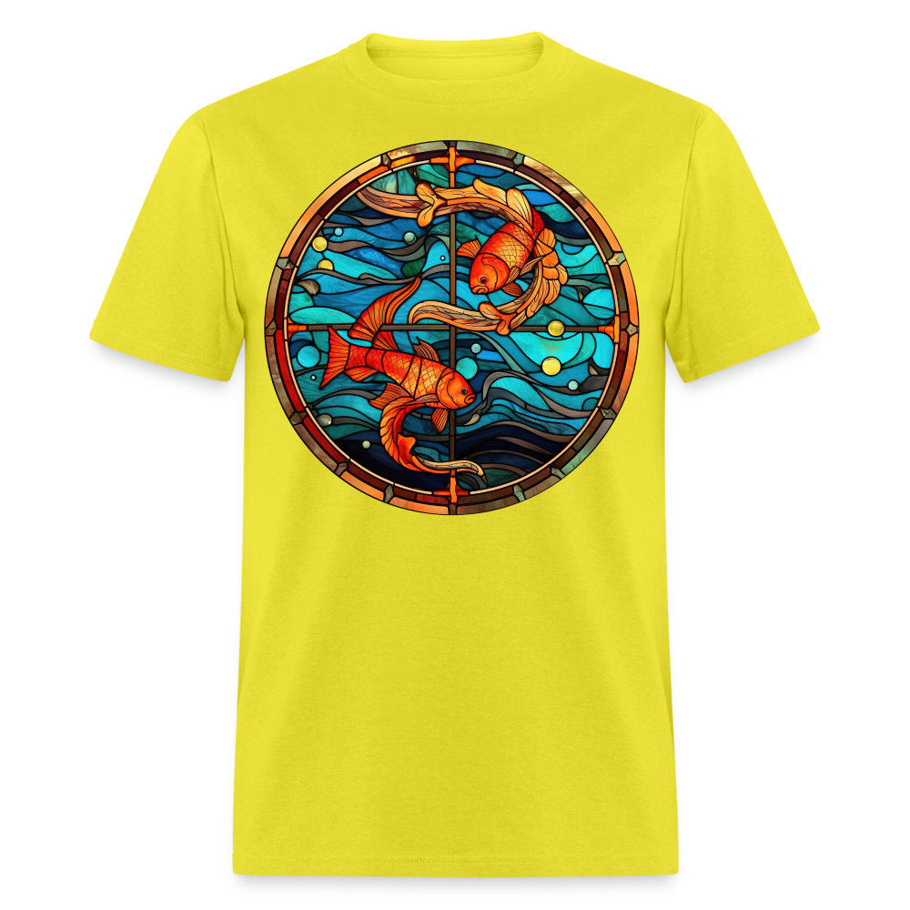 Men's Mosaic Pisces Classic T-Shirt - yellow