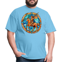 Thumbnail for Men's Mosaic Sagittarius Classic T-Shirt - aquatic blue