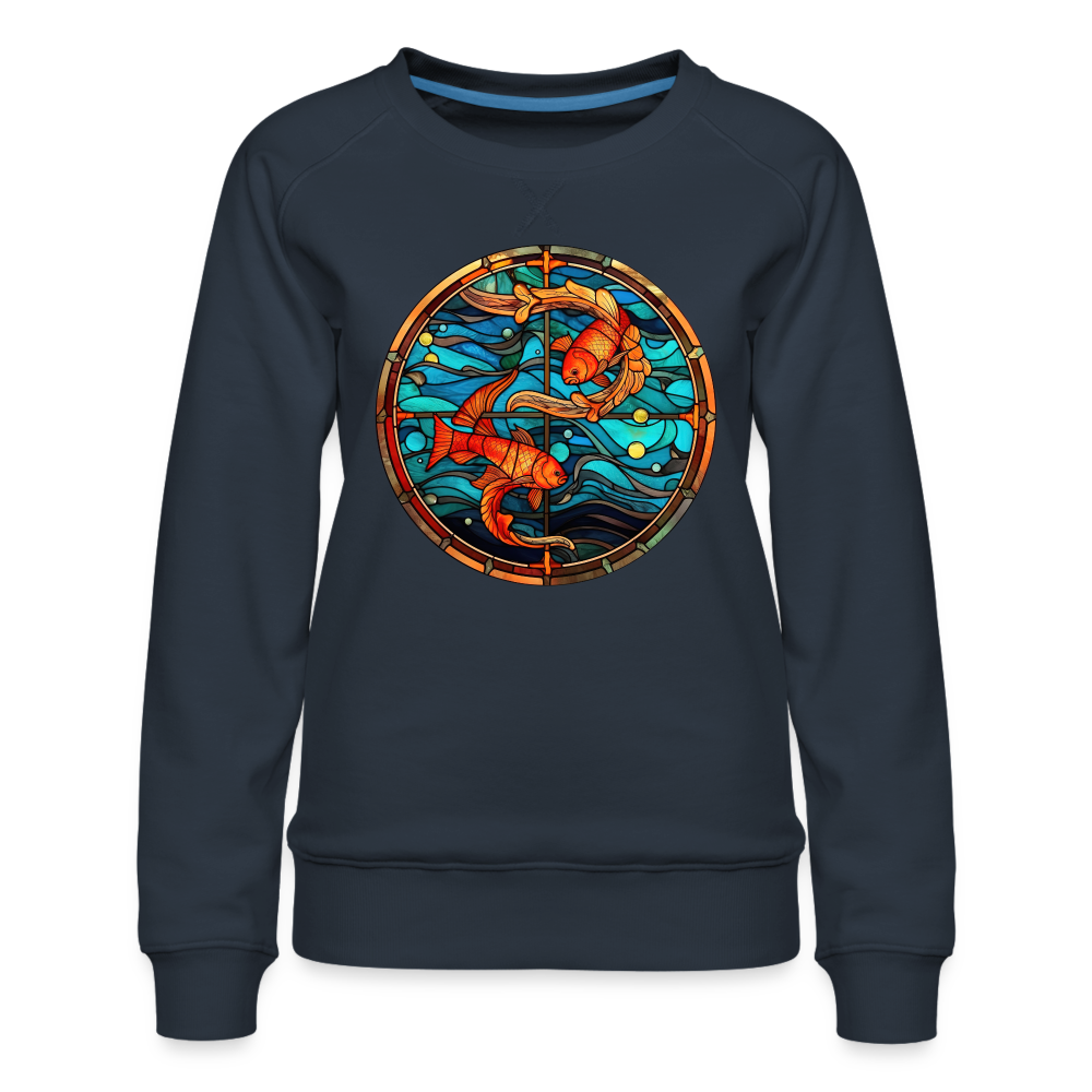 Women’s Mosaic Pisces Premium Sweatshirt - navy