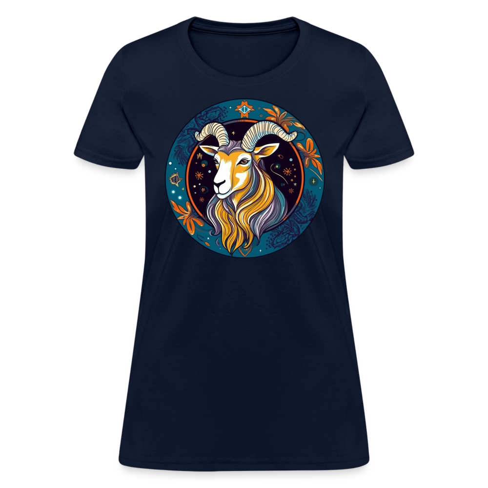 Women's Mythical Capricorn T-Shirt - navy