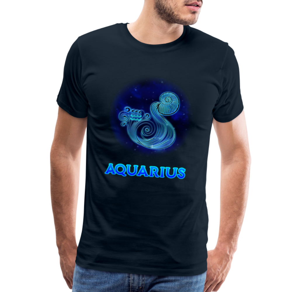 Men's Aquarius Premium T-Shirt - deep navy