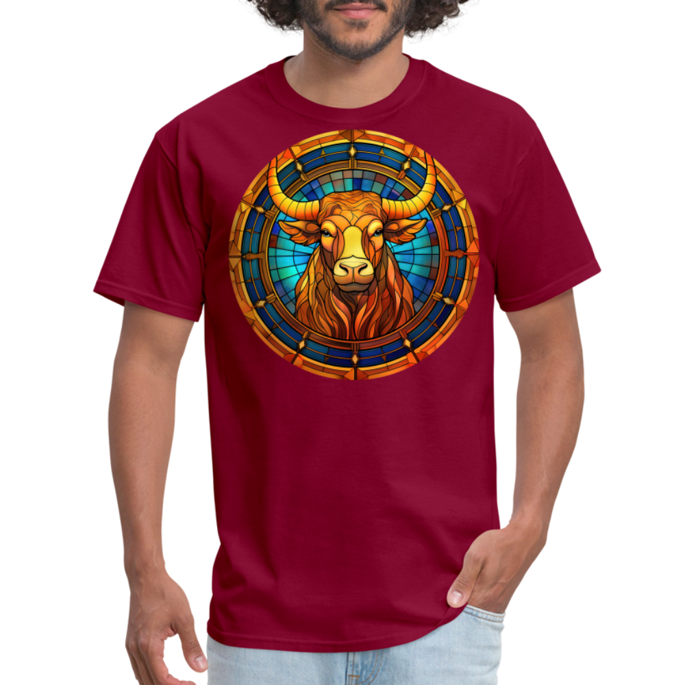 Men's Mosaic Taurus Classic T-Shirt - burgundy