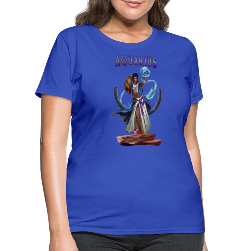 Women's Astral Aquarius T-Shirt - royal blue