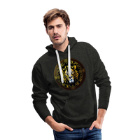 Thumbnail for Men’s Mythical Leo Premium Hoodie - charcoal grey