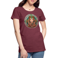 Thumbnail for Women’s Mythical Virgo Premium T-Shirt - heather burgundy