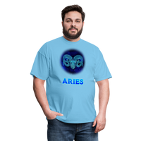 Thumbnail for Men's Stellar Aries Classic T-Shirt - aquatic blue