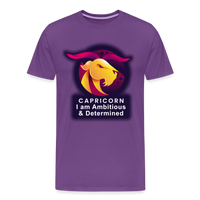 Thumbnail for Men's Glow Capricorn Premium T-Shirt - purple