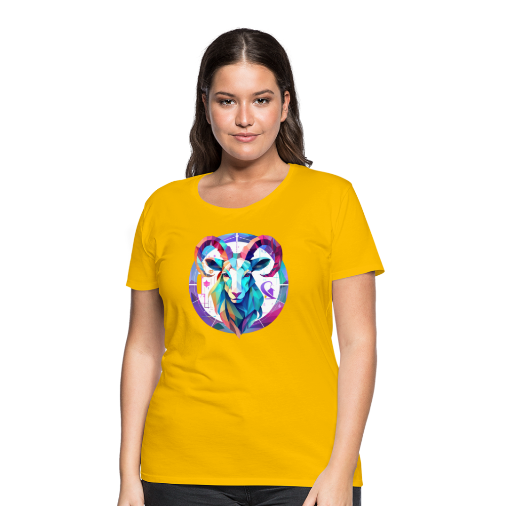 Women’s Mythical Aries Premium T-Shirt - sun yellow