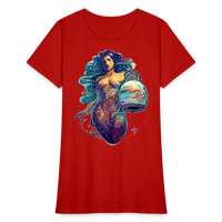 Thumbnail for Women's Mythical Aquarius T-Shirt - red