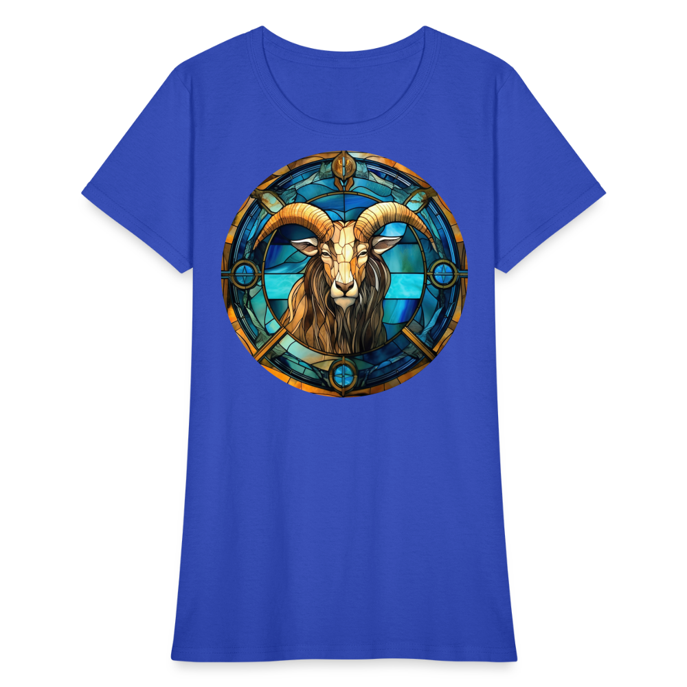 Women's Mosaic Capricorn T-Shirt - royal blue