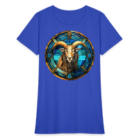 Thumbnail for Women's Mosaic Capricorn T-Shirt - royal blue