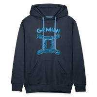 Thumbnail for Men's Power Words Gemini Premium Hoodie - navy