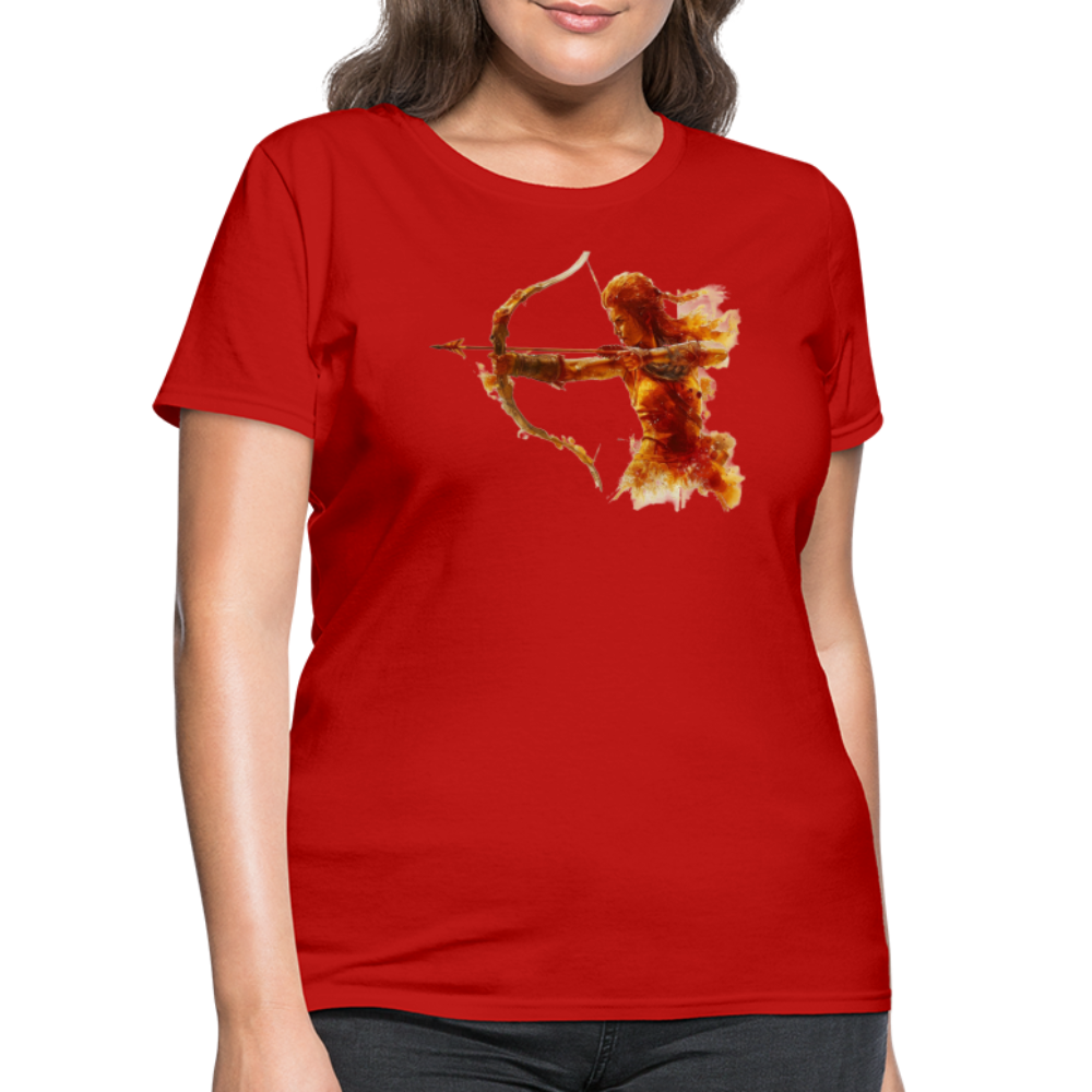 Women's Mythical Sagittarius T-Shirt - red