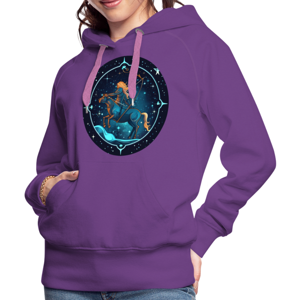 Women’s Magic Sagittarius Premium Hoodie - purple 