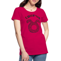 Thumbnail for Women's Power Words Taurus Premium T-Shirt - dark pink