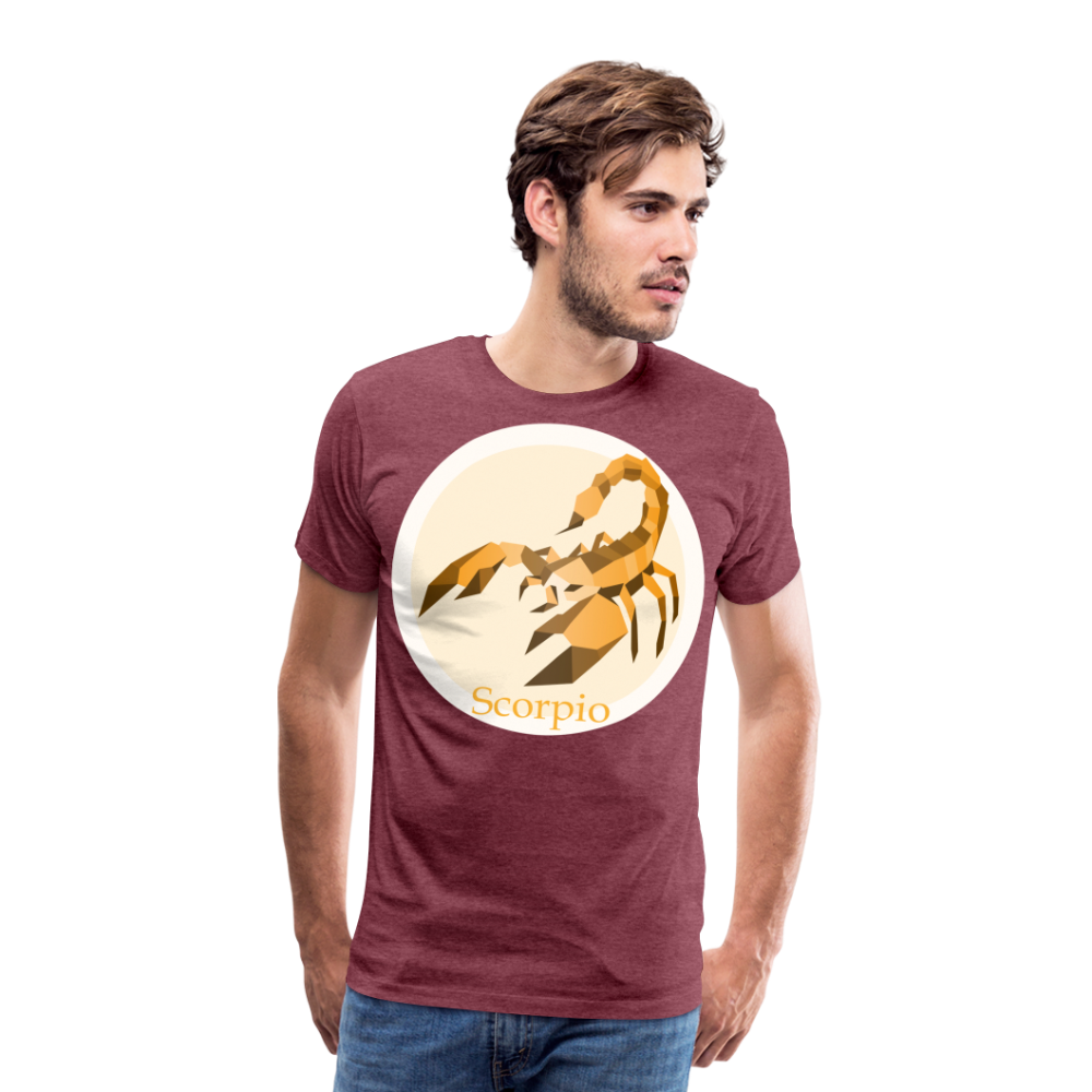 Men's Mosaic Scorpio Premium T-Shirt - heather burgundy