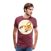 Thumbnail for Men's Mosaic Scorpio Premium T-Shirt - heather burgundy