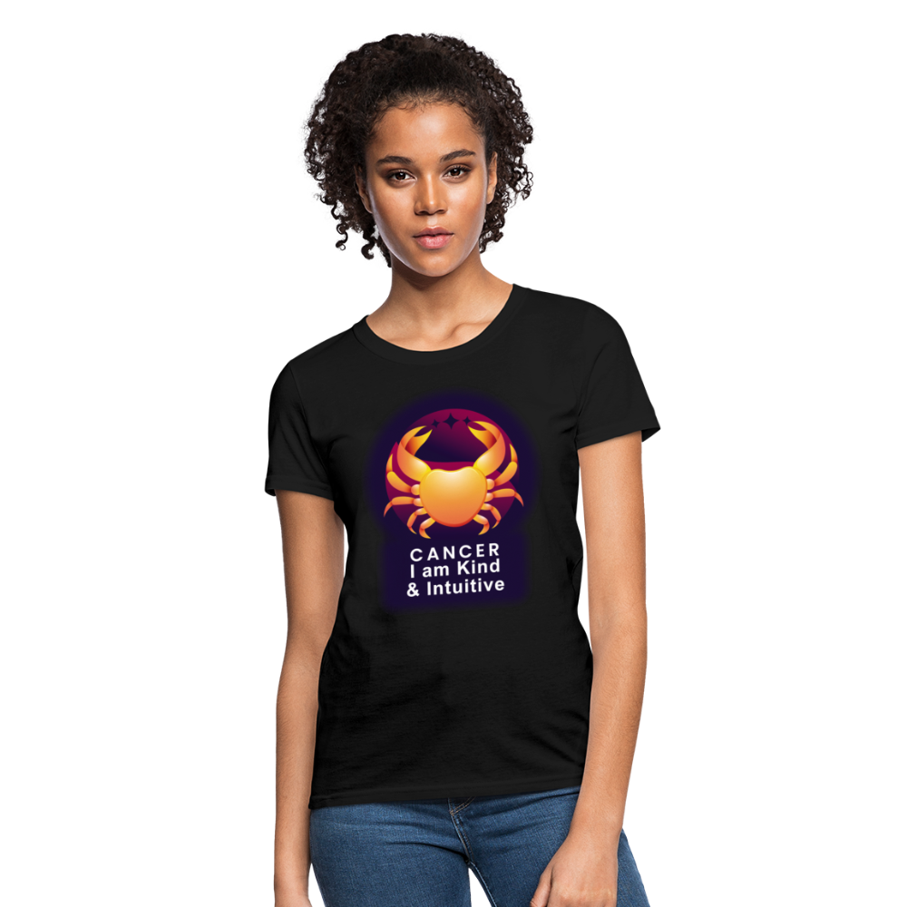 Women's Glow Cancer T-Shirt - black