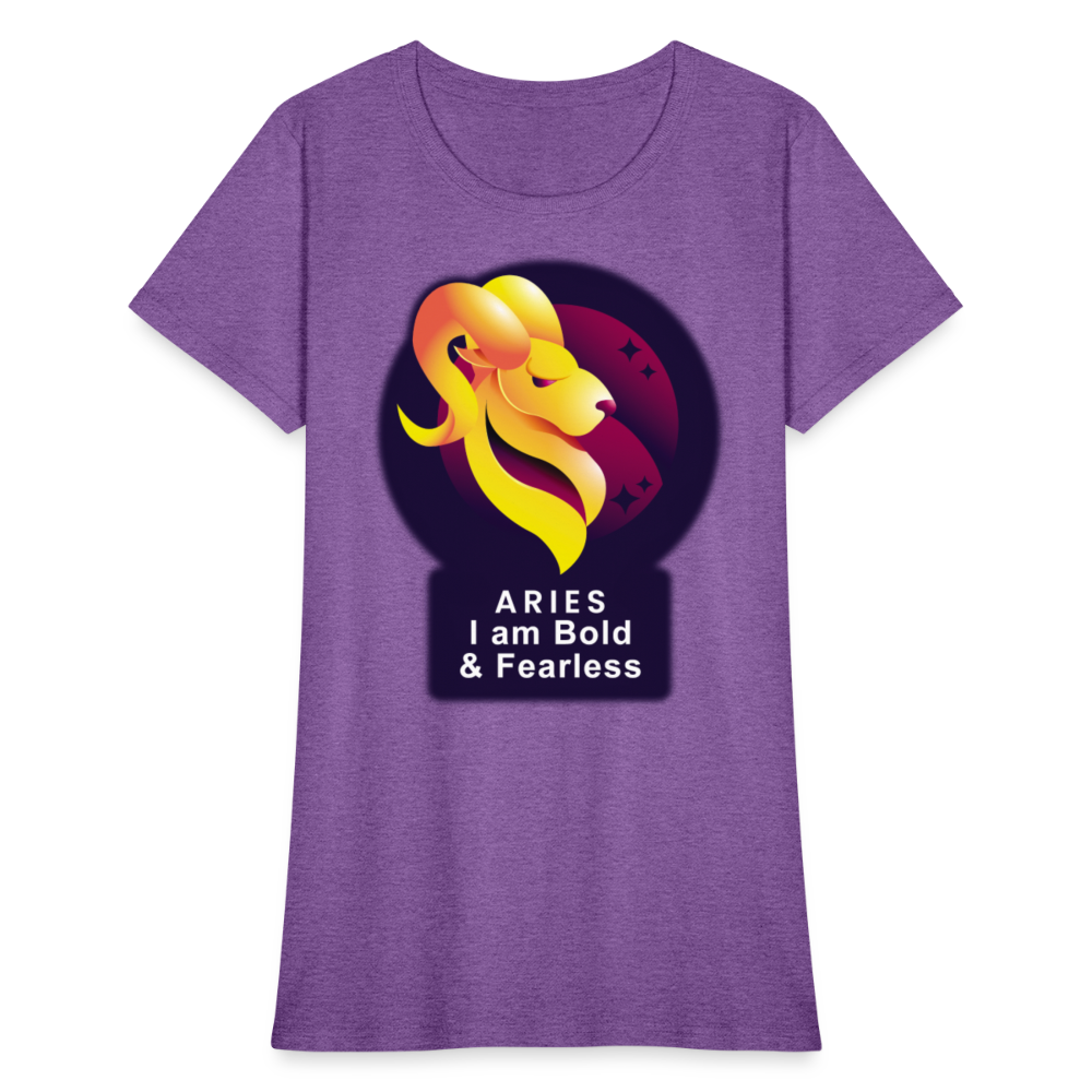 Women's Glow Aries T-Shirt - purple heather