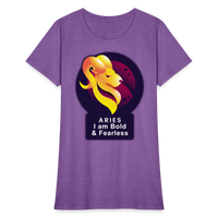 Thumbnail for Women's Glow Aries T-Shirt - purple heather