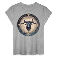 Thumbnail for Women's Mythical Taurus Relaxed Fit T-Shirt - heather gray