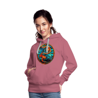 Thumbnail for Women’s Mosaic Pisces Premium Hoodie - mauve