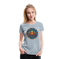 Thumbnail for Women’s Mosaic Cancer Premium T-Shirt - heather ice blue