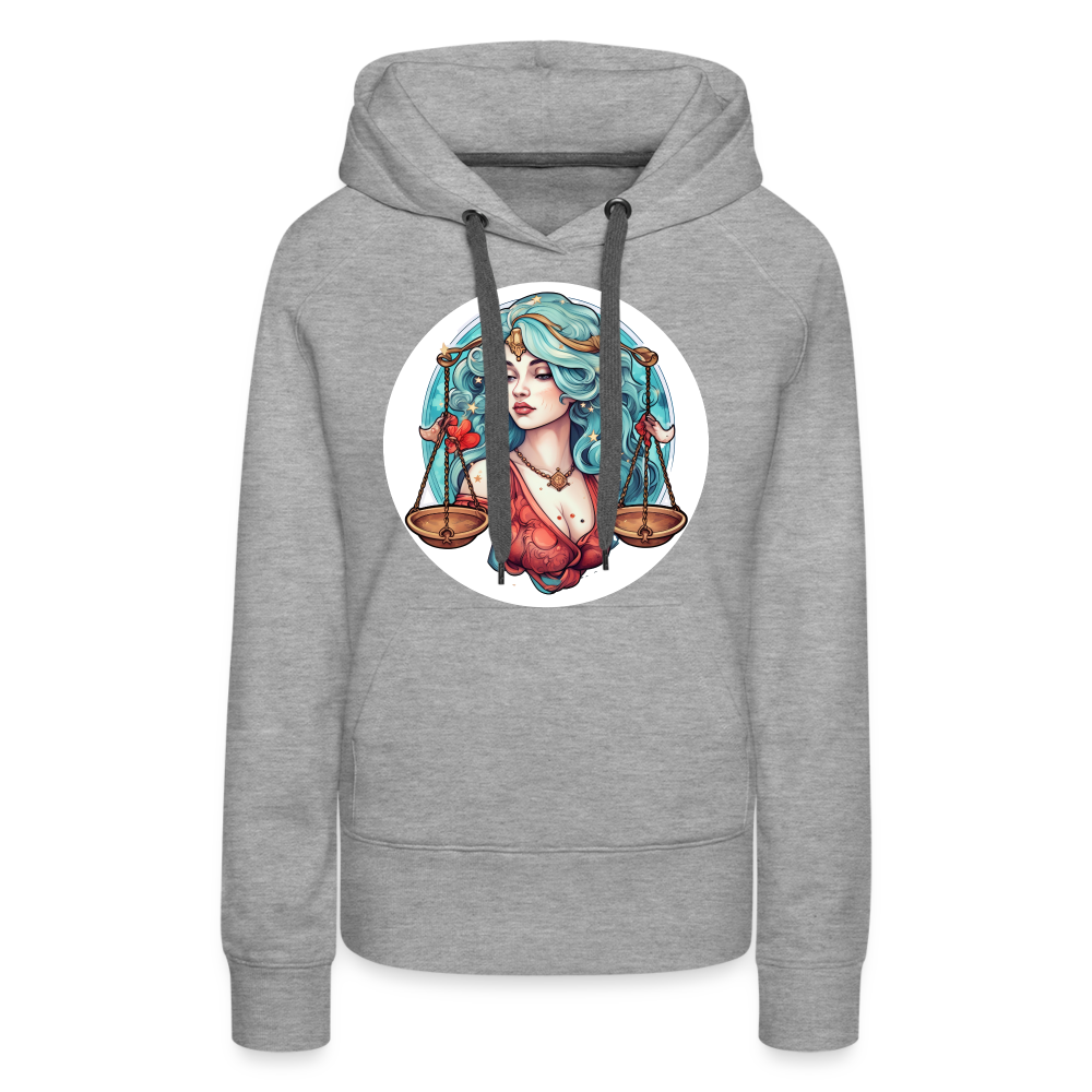 Women’s Symbol Libra Premium Hoodie - heather grey