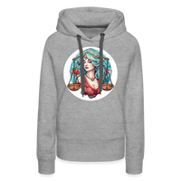 Thumbnail for Women’s Symbol Libra Premium Hoodie - heather grey