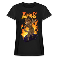 Thumbnail for Women's Aries Narihndrab Relaxed Fit T-Shirt - black