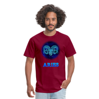 Thumbnail for Men's Stellar Aries Classic T-Shirt - burgundy