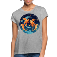 Thumbnail for Women's Magic Pisces Relaxed Fit T-Shirt - heather gray