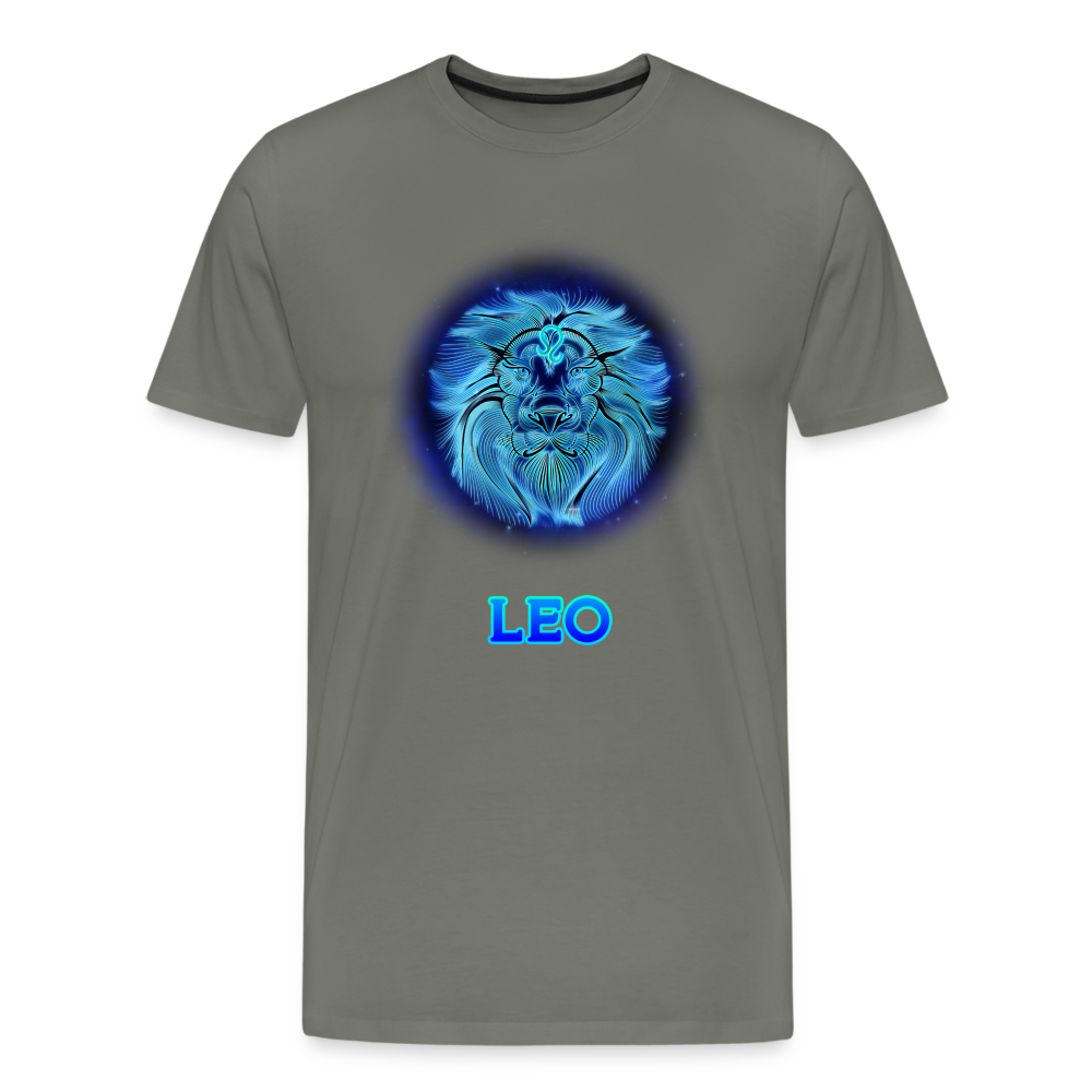 Men's Leo Premium T-Shirt - asphalt gray