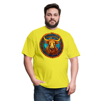 Thumbnail for Men's Mosaic Taurus Classic T-Shirt - yellow