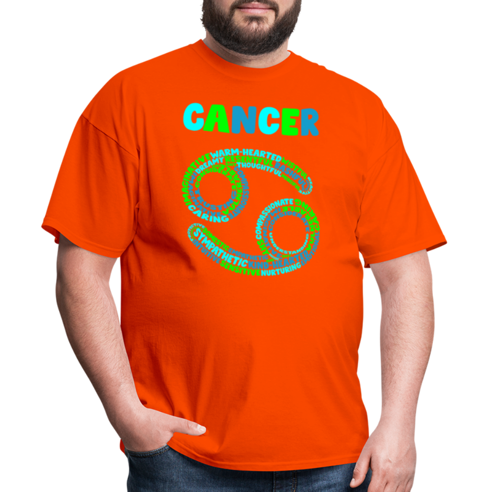 Men's Power Words Cancer Classic T-Shirt - orange