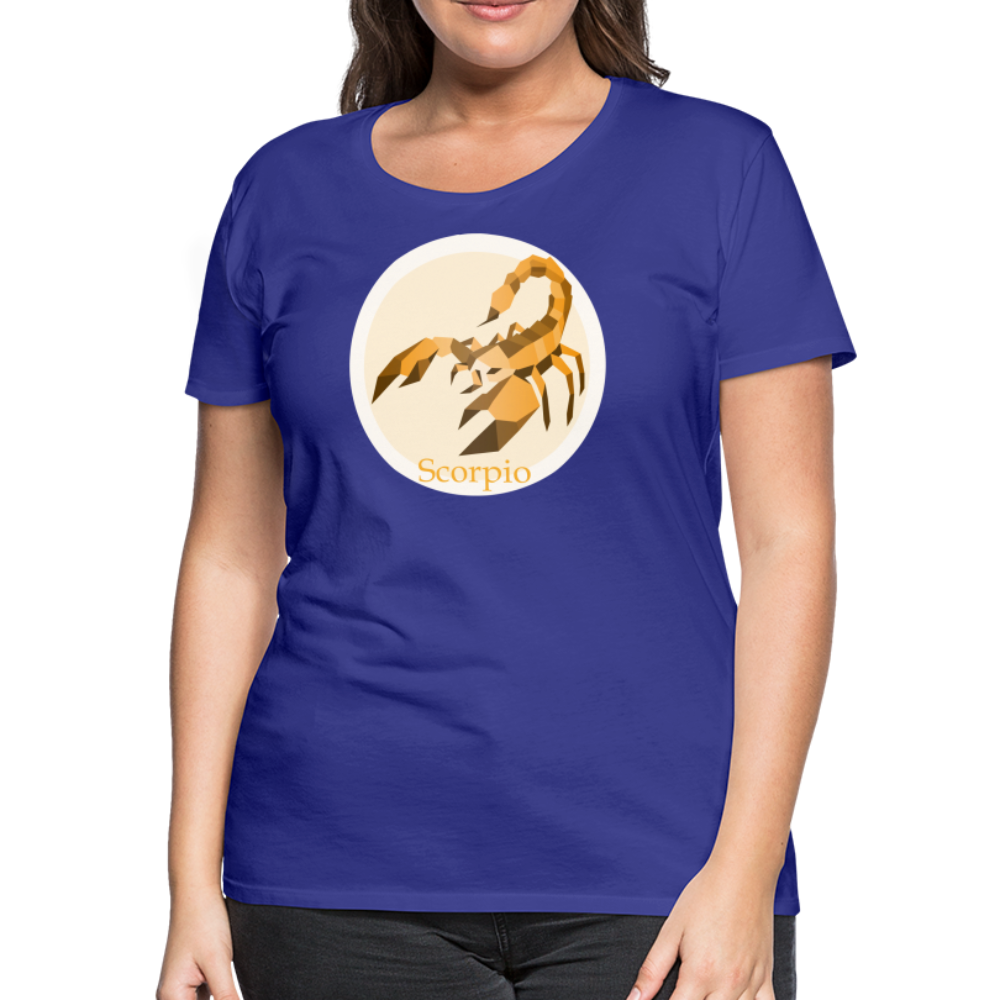 Women’s Mosaic Scorpio Premium T-Shirt - royal blue