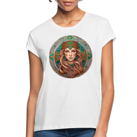 Thumbnail for Women's Mythical Virgo Relaxed Fit T-Shirt - white