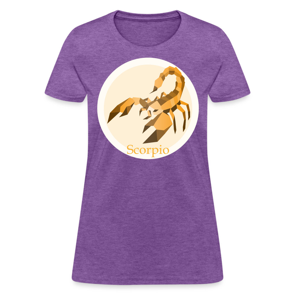 Women's Mosaic Scorpio T-Shirt - purple heather