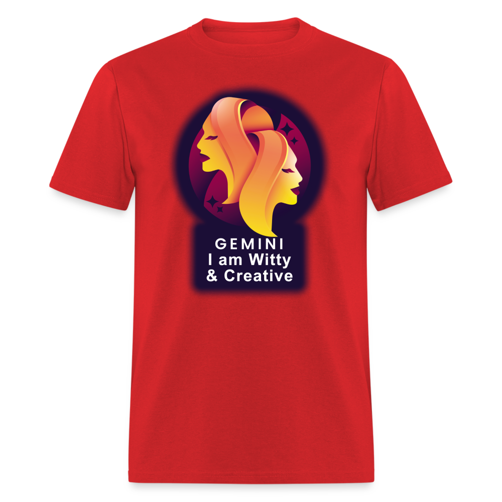 Men's Glow Gemini Classic T-Shirt - red