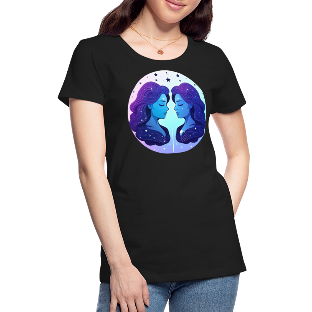 Women’s Magic Gemini Premium T-Shirt - black