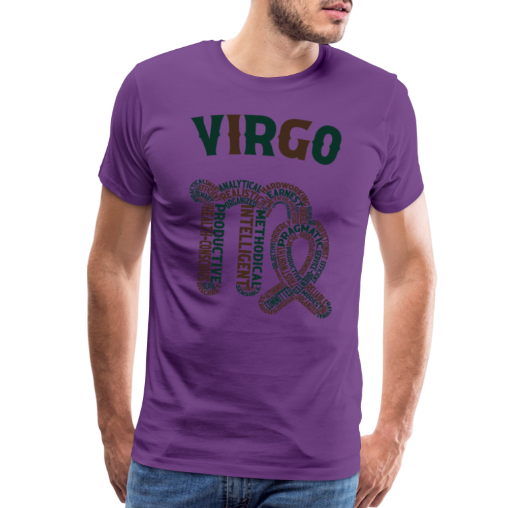 Men's Power Words Virgo Premium T-Shirt - purple