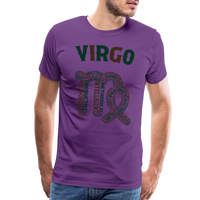 Thumbnail for Men's Power Words Virgo Premium T-Shirt - purple