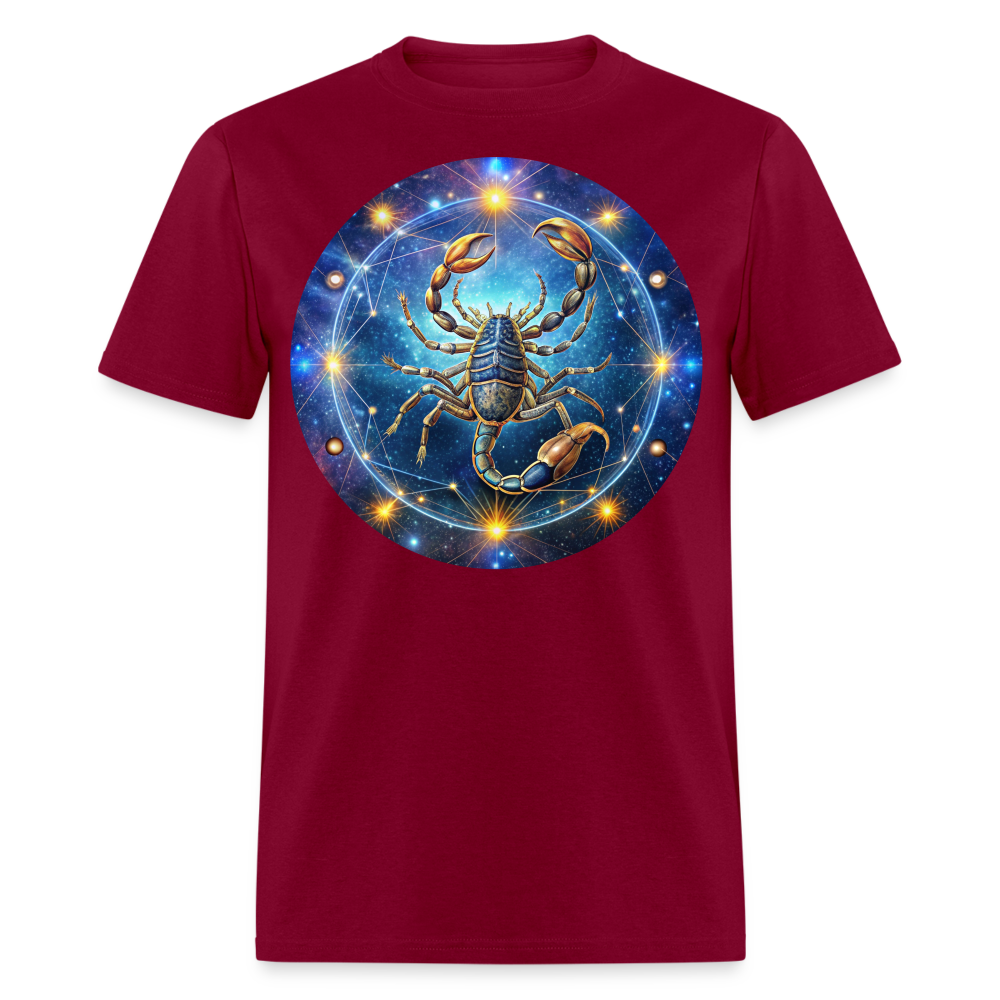 Men's Symbol Scorpio Classic T-Shirt - burgundy