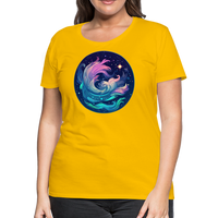 Thumbnail for Women’s Magic Aquarius Premium T-Shirt - sun yellow