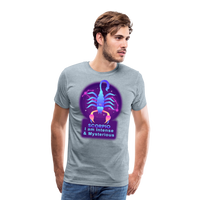 Thumbnail for Men's Neon Scorpio Premium T-Shirt - heather ice blue